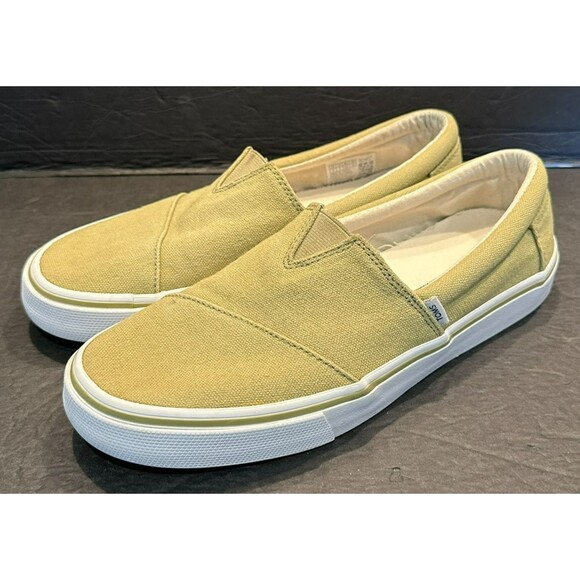 TOMS Fenix Slip-On Green Sneakers Women's Size 9 - Picture 1 of 9